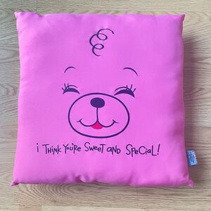NEW Hot Pink Cartoon Square Pillow